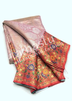TATHASTU ART SILK TISSUE BROCADE SAREE