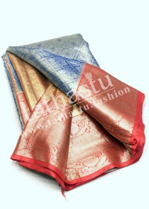 TATHASTU ART SILK TISSUE BROCADE SAREE
