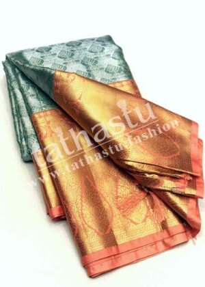 TATHASTU ART SILK TISSUE BROCADE SAREE