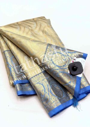 TATHASTU ART SILK TISSUE BROCADE SAREE