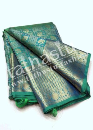 TATHASTU PURE SILK BROCADE SAREE