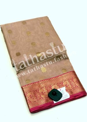 TATHASTU PURE SILK CHANDERI SAREE