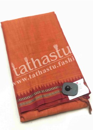 TATHASTU TRADITIONAL BORDER COTTON SAREE