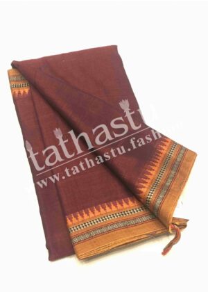 TATHASTU TRADITIONAL BORDER COTTON SAREE