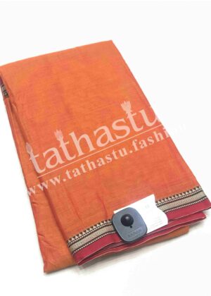 TATHASTU TRADITIONAL BORDER COTTON SAREE