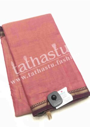TATHASTU TRADITIONAL BORDER COTTON SAREE