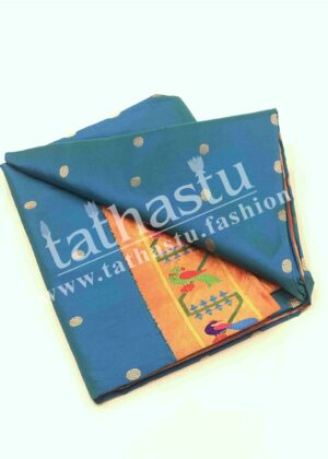 TATHASTU PURE SILK TURNING BORDER PAITHANI