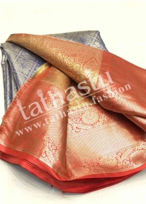 TATHASTU ART SILK TISSUE BROCADE SAREE