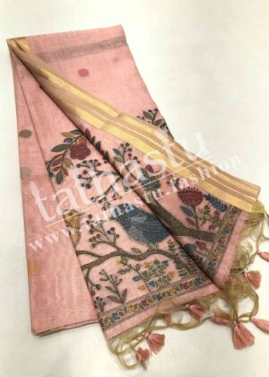 TATHASTU FANCY JAMDANI COTTON SAREE